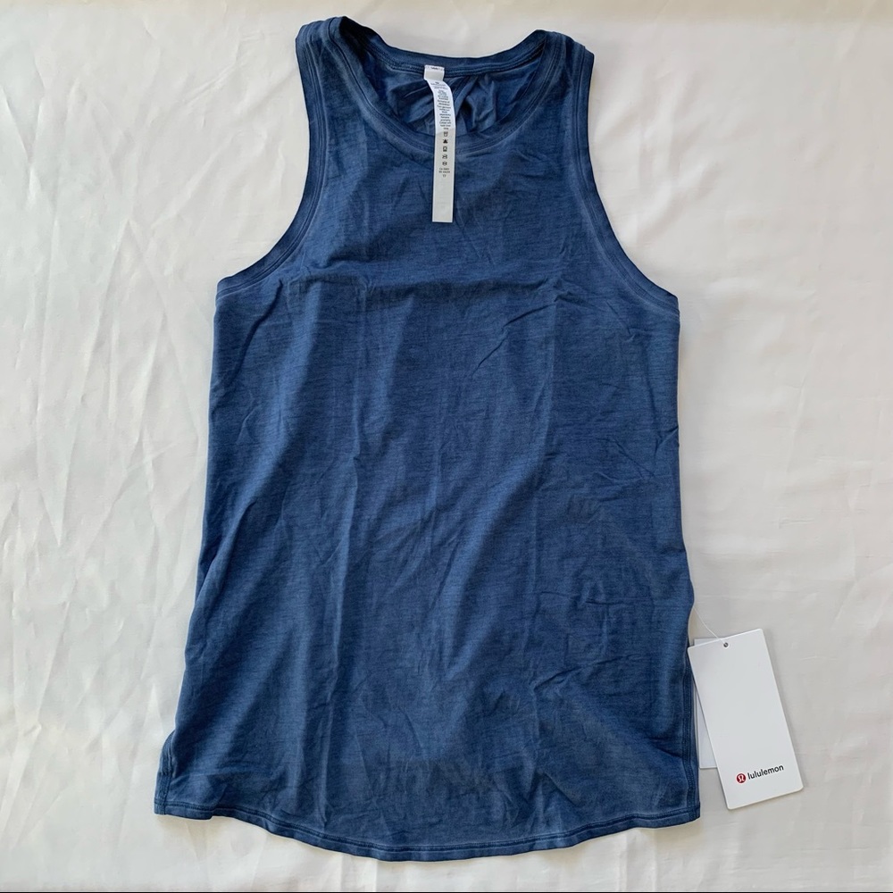 Lululemon Ink Blue All Tied Up Tank *Wash 4